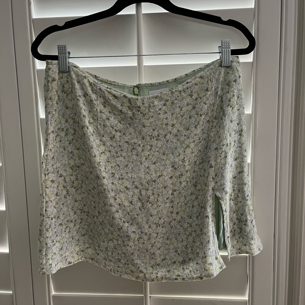 Aritzia Sunday Best Floral Mini Skirt
